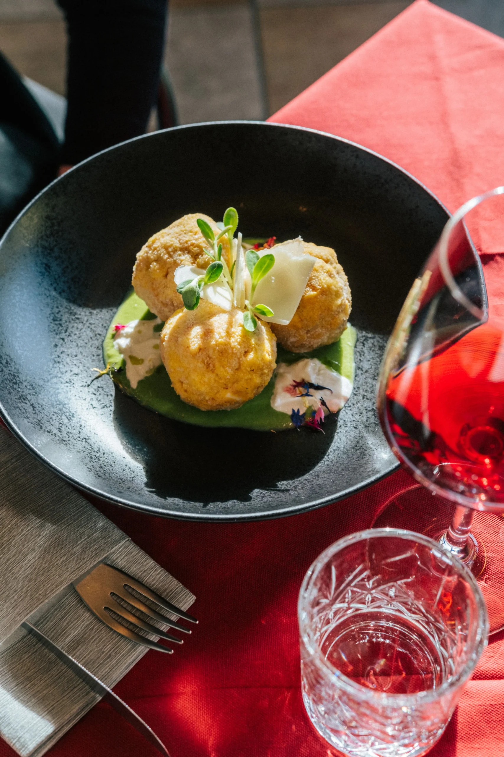 Canederli ristorante Wald Levico Terme Trentino